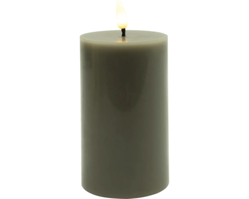 Bougie pilier décorative avec flamme LED