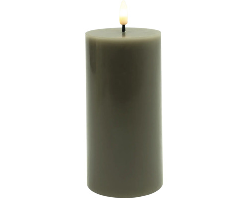 Bougie pilier décorative avec flamme électronique