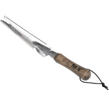 Outil de jardin en acier inoxydable avec manche en bois