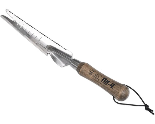 Outil de jardin en acier inoxydable avec manche en bois