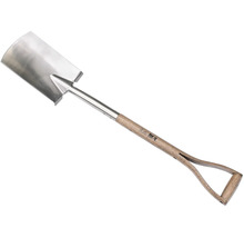 Bêche avec manche en bois et lame en acier