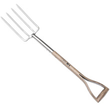 Gartengabel mit Stahlkopf und Holzgriff