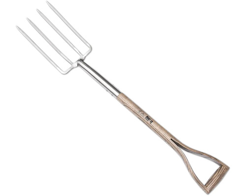 Gartengabel mit Stahlkopf und Holzgriff