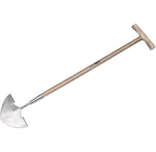 Rasenkantenstecher mit T-Griff und Holzstiel