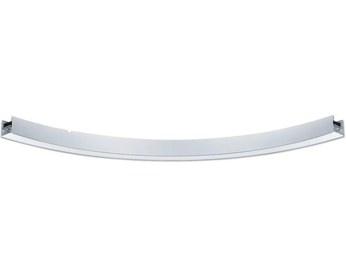Canal lumineux Linion courbe à 90° 13W 3000 K 750 chrome/mat 53,5 cm 24V DC Rail de rideau de douche cintré pour montage au plafond.