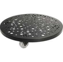 Support à plantes en métal avec roulettes