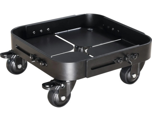 Chariot de plante Wagner System GH0821 acier 25 x 40 x 10,5 cm noir Support à plantes en métal avec quatre roues