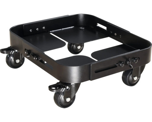 Plateau roulant en métal avec quatre roues