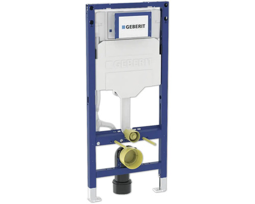 Bâti-support GEBERIT Duofix pour WC avec réservoir de chasse d'eau Sigma UP hauteur de montage 1120 mm avec réservoir de chasse d'eau à encastrer 111.300.00.6 Réservoir de chasse d''eau Geberit avec cadre de montage bleu