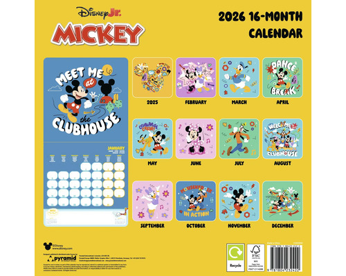 Micky Maus 2026 16-Monatskalender
