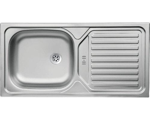 Edelstahlspüle mit Abtropffläche