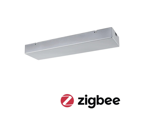 Luminaire sous meuble argenté avec logo Zigbee