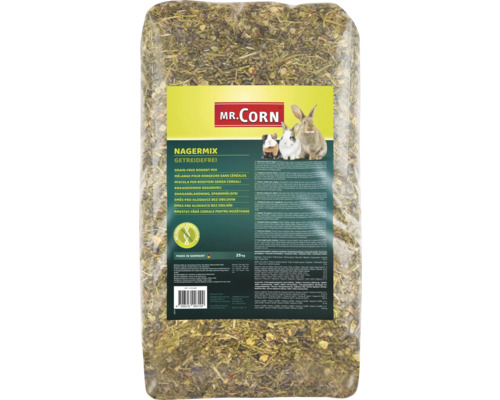 Mr. Corn Mélange pour rongeurs sans céréales, paquet de 25 kilogrammes