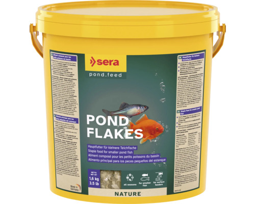 Nourriture pour poissons de bassin sera Pond Flakes 10 l (1,6 kg) nourriture en flocons