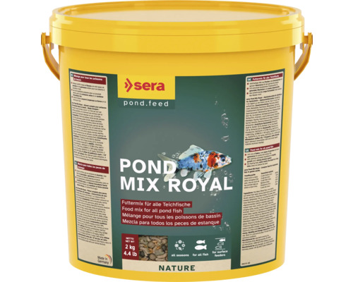 Teichfischfutter sera Pond Mix Royal 10 L (2 kg) Mix aus Flocken, Granulat und Gammarus