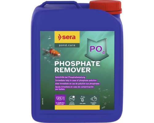 Teichpflegemittel sera Pond Phosphate Remover 2,5 L, Phosphatsenker gegen Algen