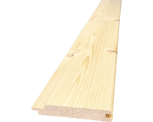 Kombiprofil Kiefer gehobelt Nut- und Federbrett Güteklasse III - IV 2000 x 120 x 19 mm Holzpaneel mit Nut- und Federverbindung