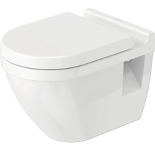 Wand-Tiefspül-WC aus Sanitärkeramik mit geschlossenem Spülrand und WC-Sitz