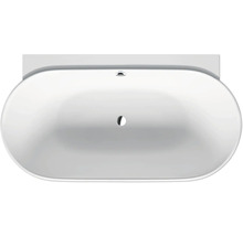 Aufnahme von oben einer ovalen Badewanne