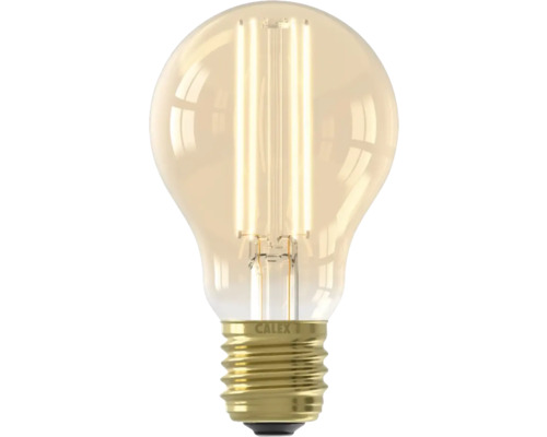 Ampoule LED A60 à intensité lumineuse variable E27/4,5W or 470 lm 2100 K blanc chaud Calex Warm Ampoule LED Calex avec culot E27