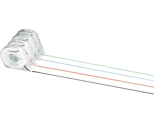 Marqueurs pour transparents Legamaster, quatre pièces, autocollants en noir, rouge, bleu et vert