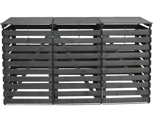 Palette en bois à trois compartiments pour le stockage du bois de chauffage