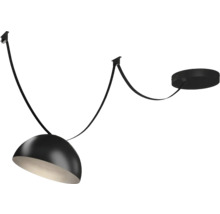 Lampe suspendue de forme semi-circulaire avec suspension par câble