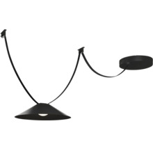 Luminaire suspendu avec câble textile et fixation au plafond