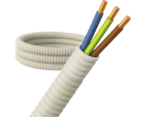 Tube ondulé avec câbles