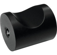Bouton de meuble noir en métal