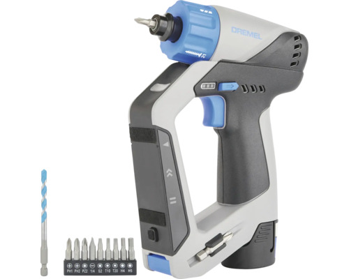 Visseuse sans fil Dremel avec jeu de forets et d’embouts