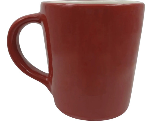 Tasse en céramique rouge avec anse