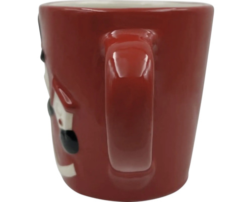 Mug en céramique rouge avec anse