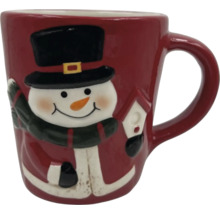 Tasse avec motif bonhomme de neige