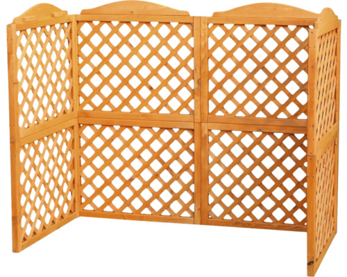 Pare-vent en bois avec structure en treillis pour le jardin