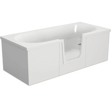 Rechteckige Badewanne mit Tür für einfachen Einstieg