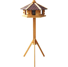 Maison pour oiseaux en bois avec support pour le jardin