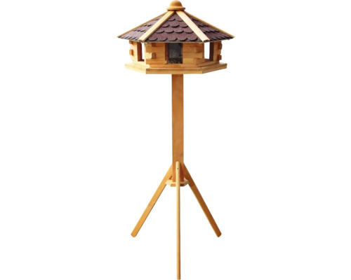 Vogelhaus aus Holz mit Ständer für den Garten