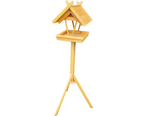Mangeoire en bois avec support pour le jardin