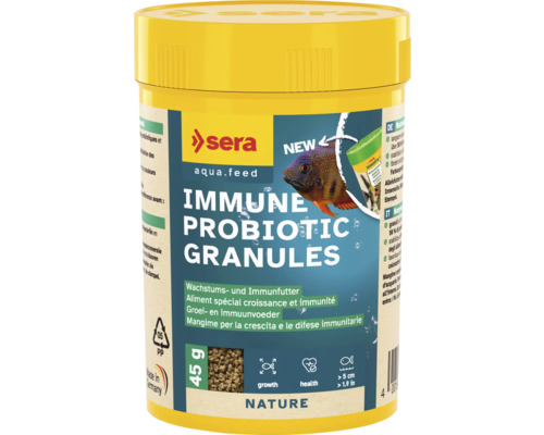 Fischfutter sera Immune Probiotic Granules 100 ml (45 g), Granulatfutter, Wachstumsfutter