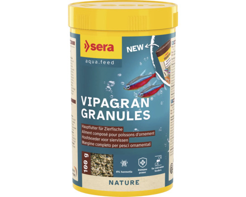 Nourriture sous forme de granulés sera Vipagran Granules 250 ml (100 g), aliment composé