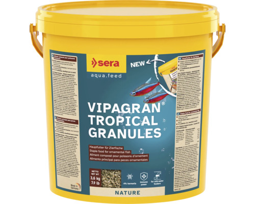 Granulatfutter sera Vipagran Granules 10 L (3,6 kg), Hauptfutter