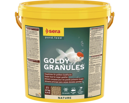 Nourriture pour poissons rouges sera Goldy Granules 10 l (2,9 kg), nourriture pour poissons de bassin