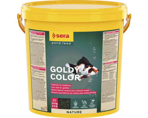 Nourriture pour poissons rouges sera Goldy Color 10 l (3,8 kg), nourriture pour poissons de bassin, aliment spécial couleurs