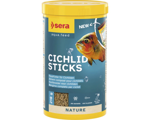 Nourriture pour poissons sera Cichlid Sticks 1.000 ml (210 g), nourriture pour cichlidés; aliment composé