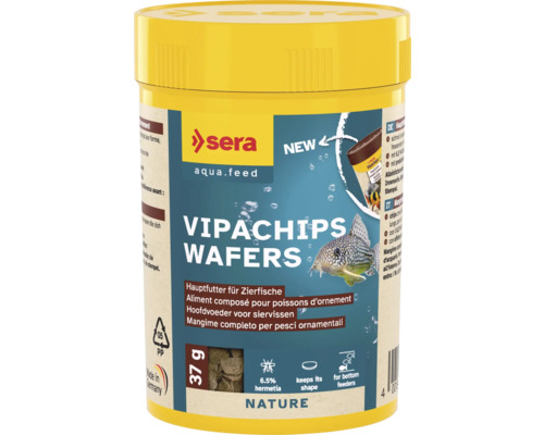 Nourriture en pastilles sera Vipachips Wafers 100 ml (37 g), aliment composé, nourriture pour silures