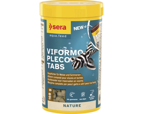 Nourriture en pastilles sera Viformo Pleco Tabs 250 ml (160 g), nourriture pour silures et loches