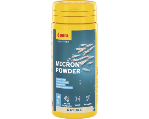 Nourriture pour larves de poissons sera Micron Powder 50 ml (25 g), aliment d'élevage