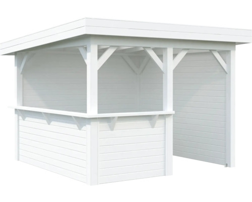 Pavillon de jardin en bois blanc