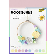 Mousse de caoutchouc, couleurs pastel, 20 x 29 cm, 2 mm d''épaisseur, convient pour le bricolage